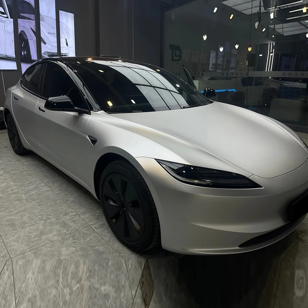 

Для Tesla Model 3 Highland 2024 2025: Предварительно вырезанная защитная пленка PPF (DIY) для изменения цвета (черный, белый, золотой), ПЭТ-пленка для защиты лакокрасочного покрытия, антицарапийная.