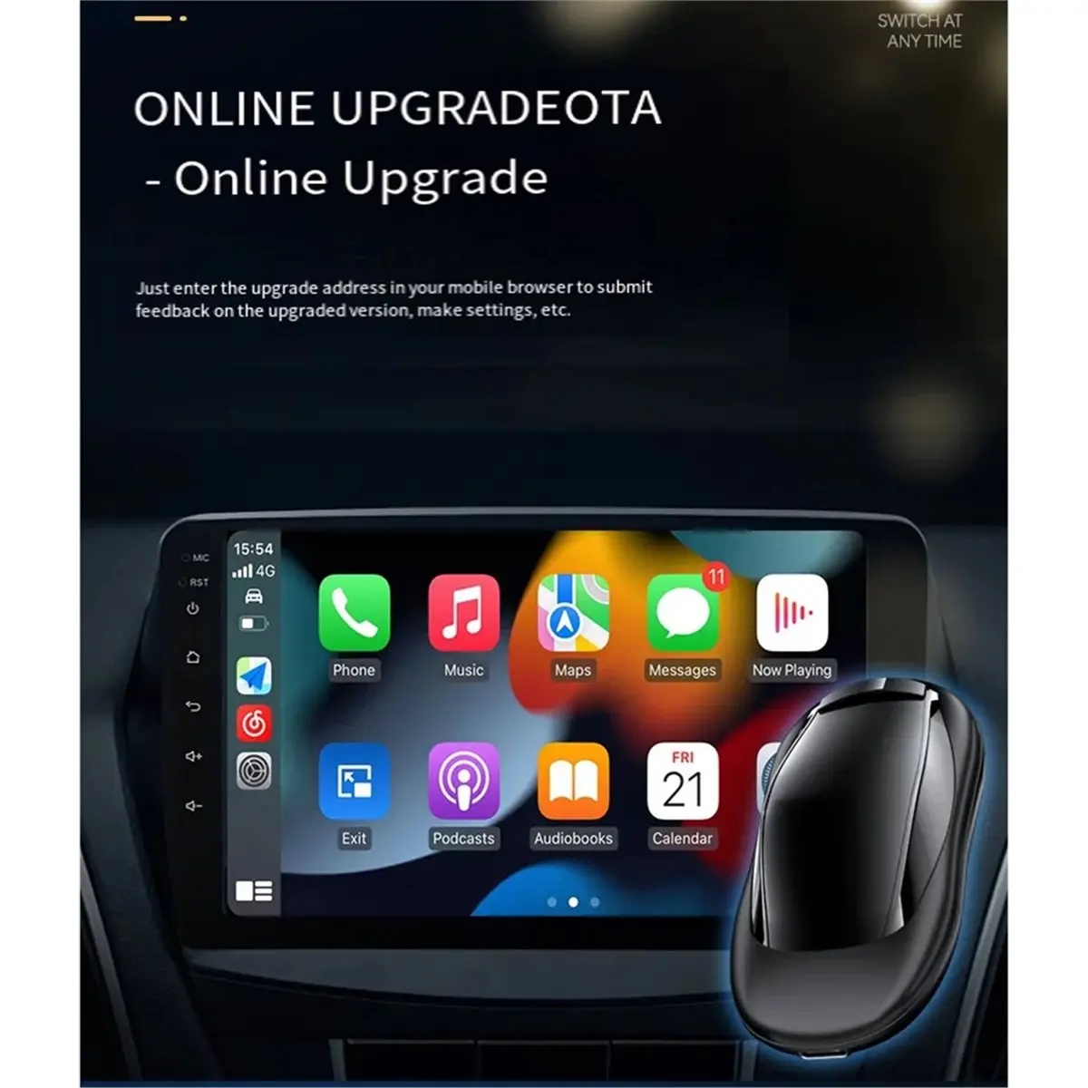 

Модуль взаимосвязанной машины Carplay на Android Автомобильная коробка Smart Carplay Box Система 3 в 1 (без GPS)