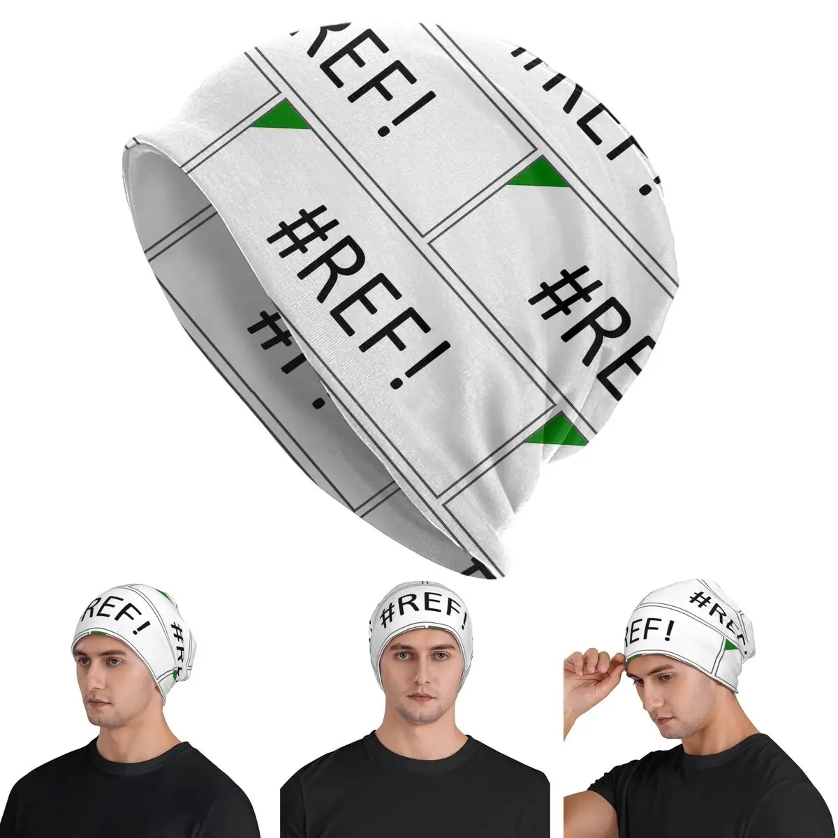 Excel #REF! Error Warm Knitted Cap Fashion Bonnet Hat Autumn Winter Outdoor Beanies Hats for Men Women Adult
