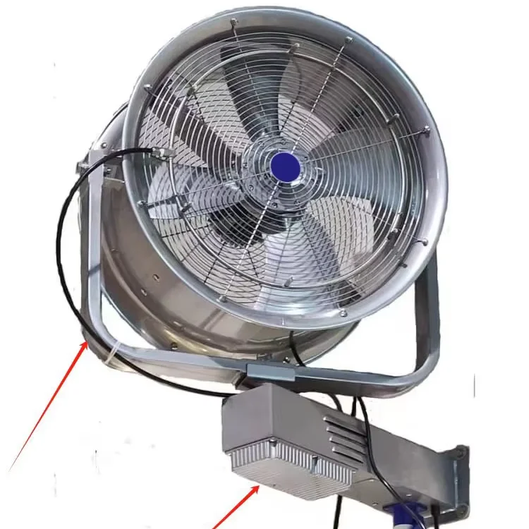Ventilador de nebulización para exteriores Ventiladores de nebulización montados en la pared Ventilador de ventilación