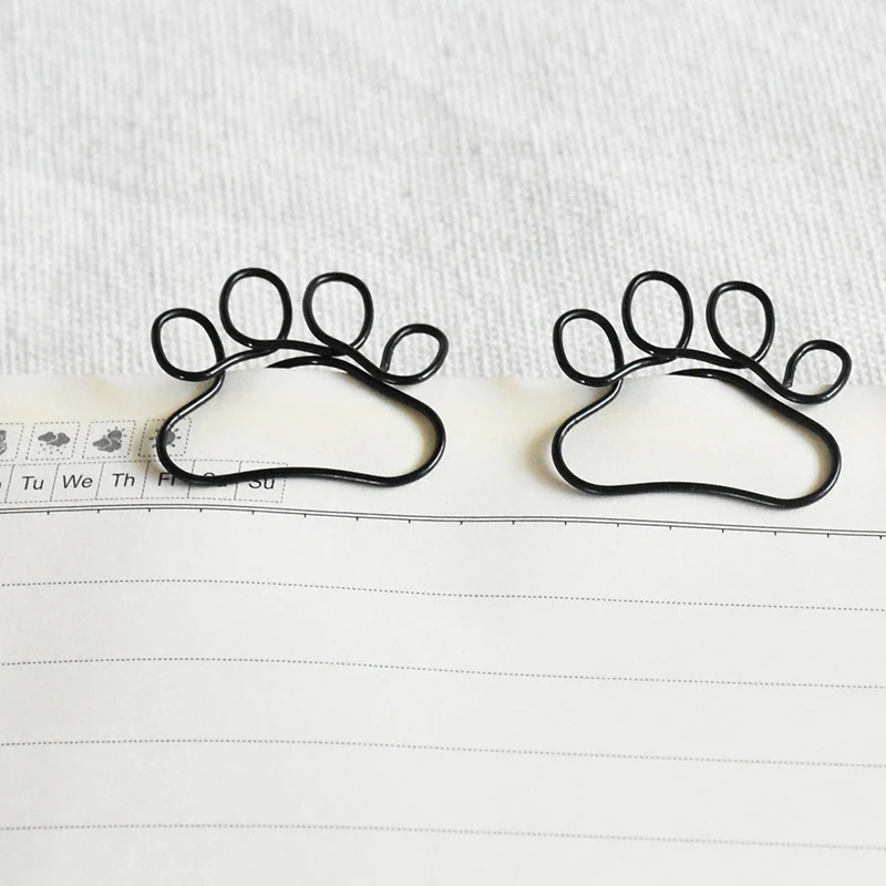 10Pcs Dog Claw Paper Clips Creative File Clamp Paper Clip Cute Bookmark Holder Paper Decorative Clip For Office School Home