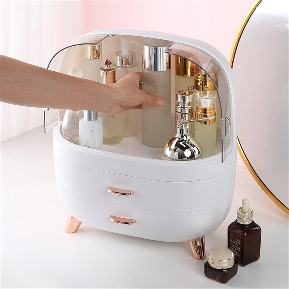 Makeup Container Polish Box Desktop Storage Organizer Makeup Drawer Large Box Cosmetic Capacity Storage Nail Jewelry