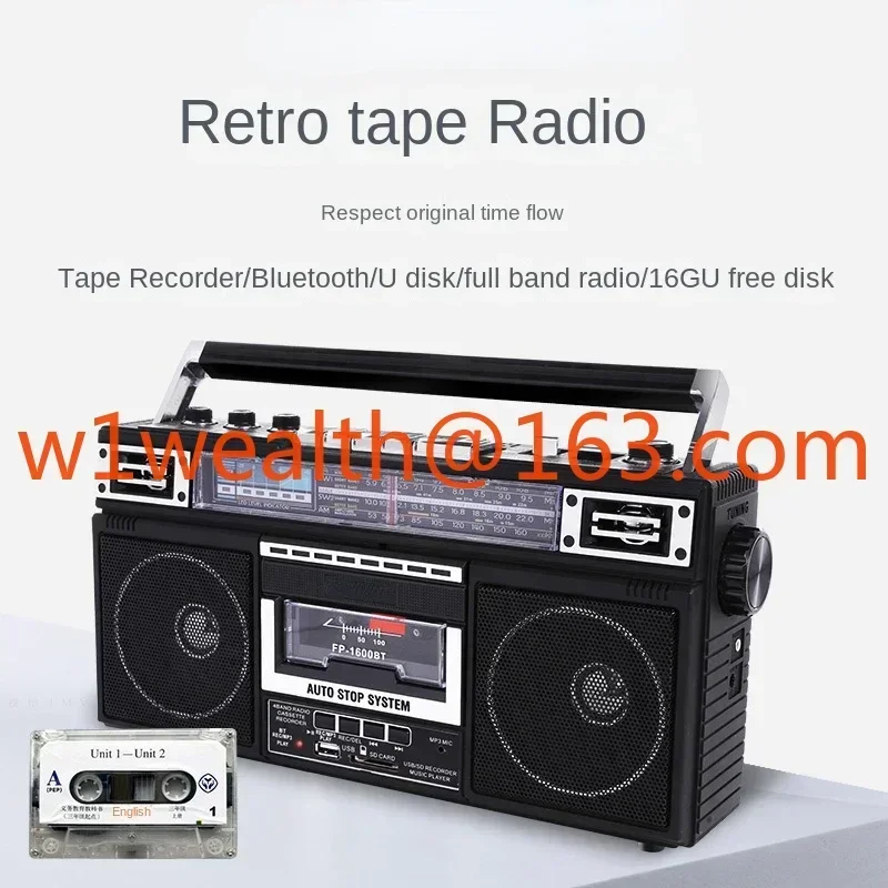 919 cassette player radio portable four band elderly student tape Bluetooth USB drive SD