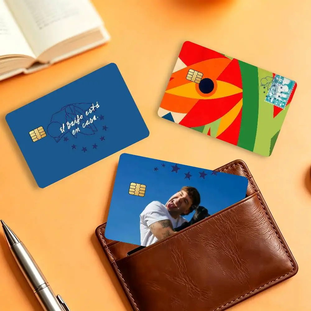 Spain Singer Q-quevedo Waterproof Card Stickers For Credit Cards Debit Cards And Transit Cards 4pcs