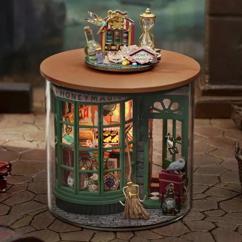 

1pc,Diy Wooden Doll House,Assembly Model Kit,3d Puzzle, Birthday Christmas Gifts for teenagers and adults,Home Decor Micro Model