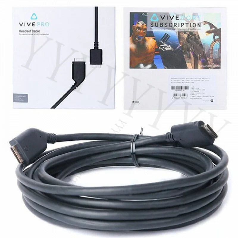 

For HTC Vive Pro Eye Headset VR Link Cable Cord 5M Connect Link Box VR Headset