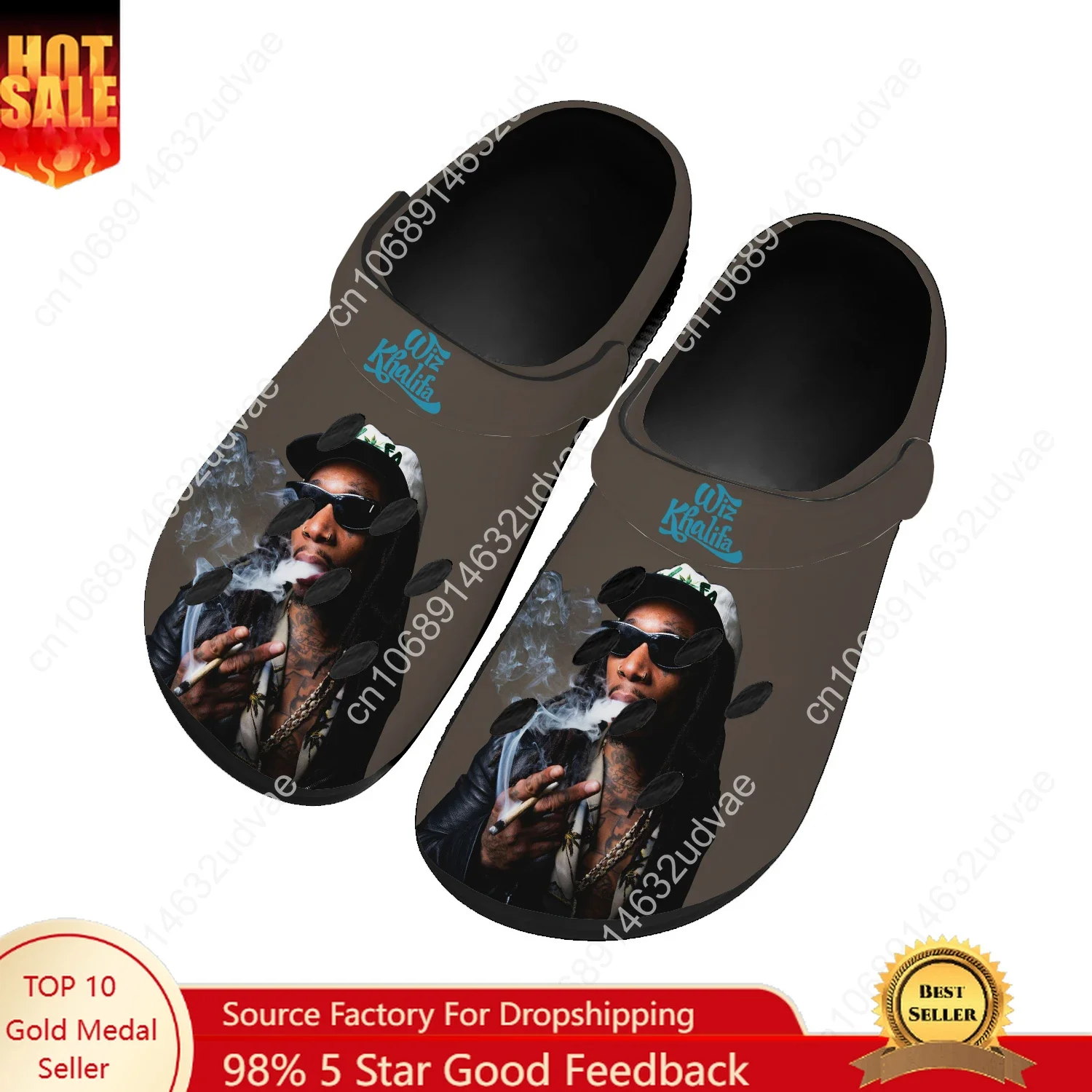 

Wiz Khalifa Water Shoes Mens Womens Comfortable Fashion Home Garden Clogs Customizd Sandals Beach Breathable Hole Slippers