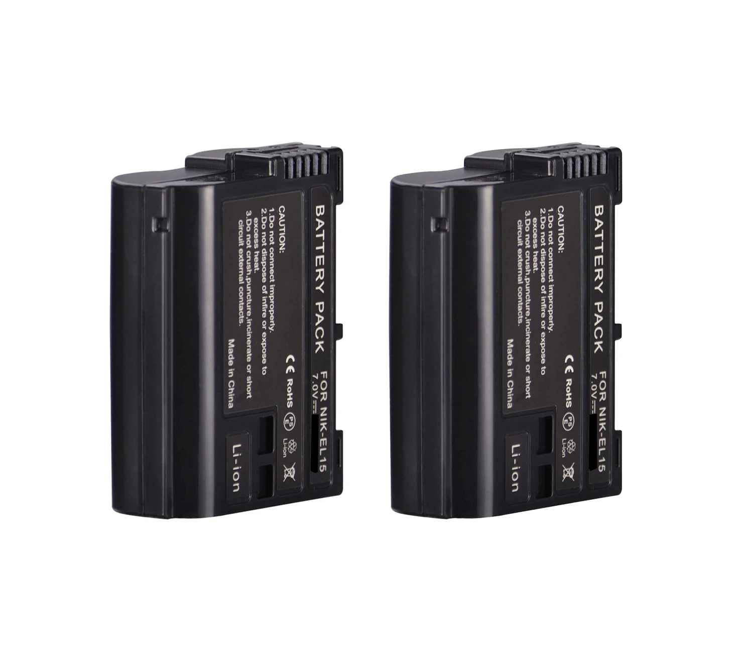 2 Batteries Mamen EN-EL15 For Nikon D7000 D7100 D800 D600 D610 V1 Z6