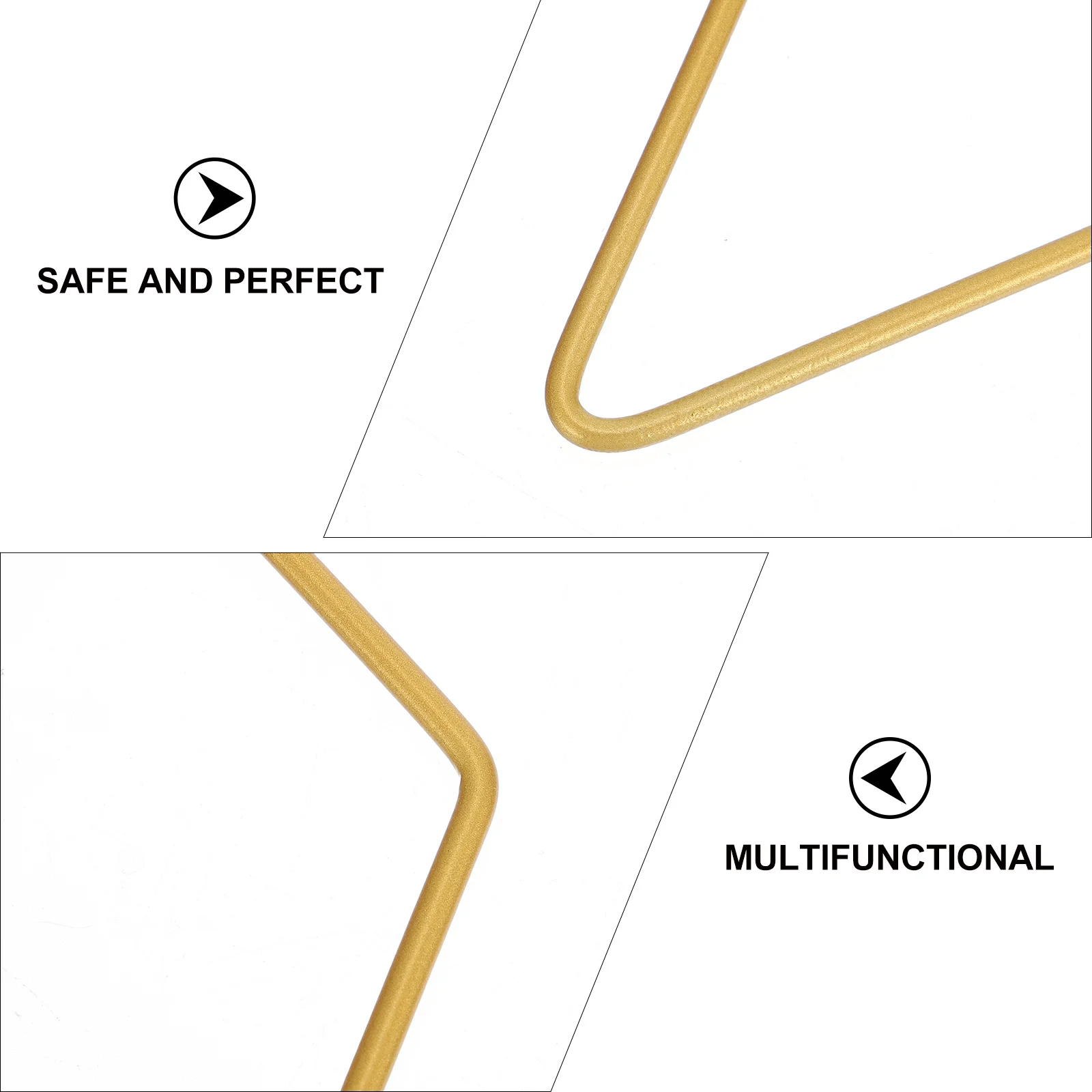 

Golden Metal 30cmx3mm Pentagram Shaped Hanging Wall Decor Ornament for Christmas Tree Office Home Decoration