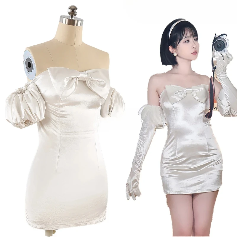 

2025 ALIEN STAGE Sua Cosplay Costume Wig Gown Dress Halloween Party Roleplay Influencer Performance Clothes Sexy Lady Outfit