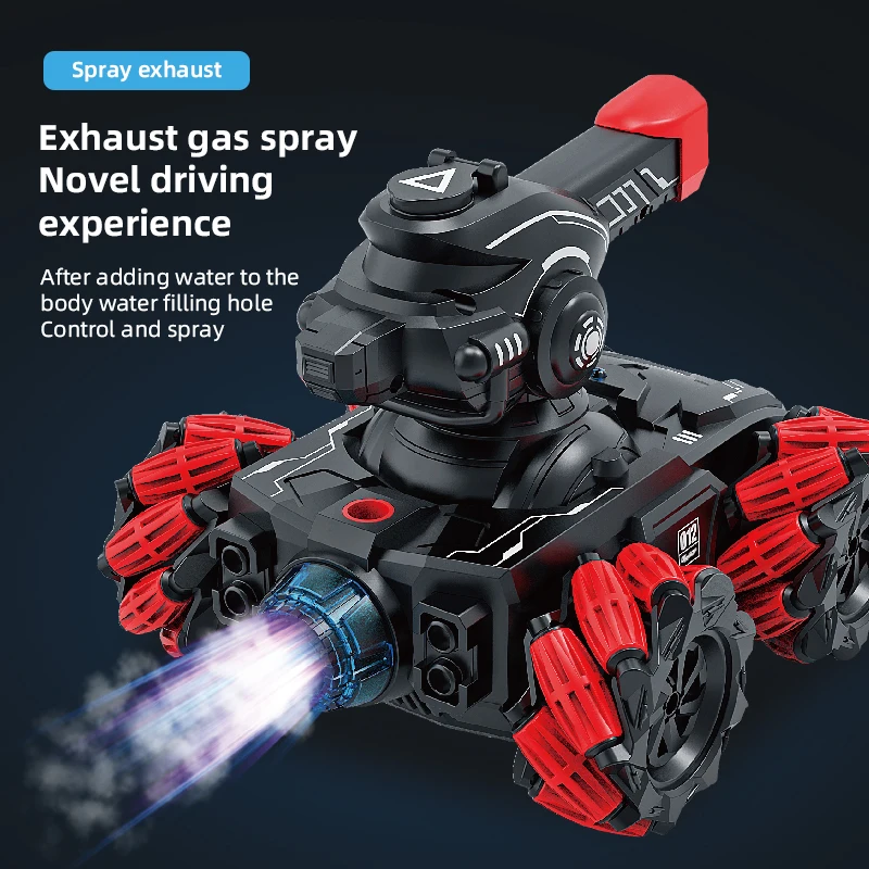 Tangki Remote Control Bom Air Remote Control Penggerak Empat Roda Radio Remote Induksi Kendaraan Off-Road Mainan Mobil Remote Control