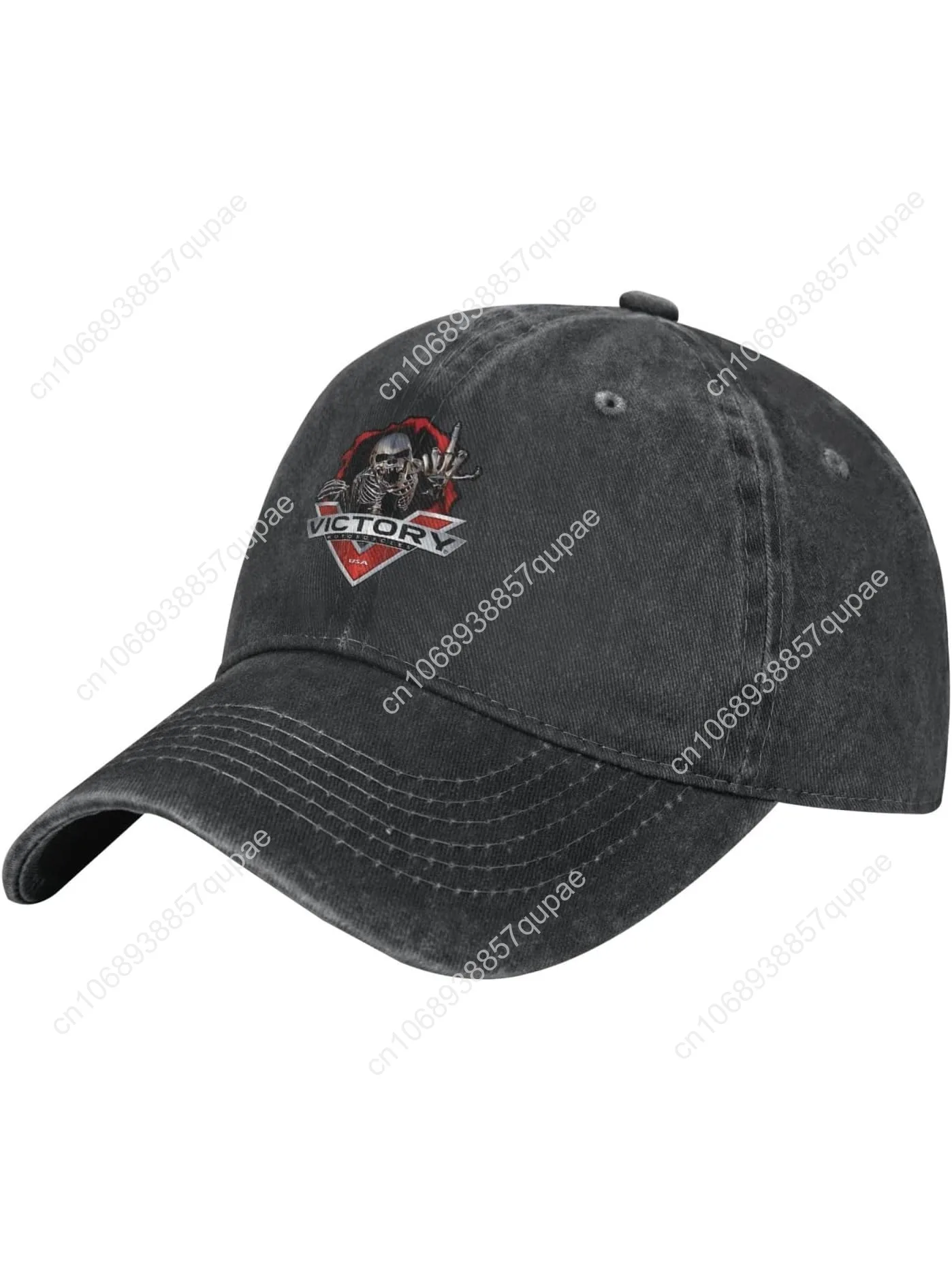 

NEWCREATEES Baseball Cap Vintage Jeans Hats Denim Washed Trucker hat for Men Women Black