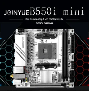 JGINYUE AMD B550 AM4 MINI ITX 마더 보드 지원 Ryzen R5 4000/5000 시리즈 프로세서 DDR4 RAM PCI-E 4.0 B550I GAMING 8 최고의 판매 미니 ITX 사용 - №3