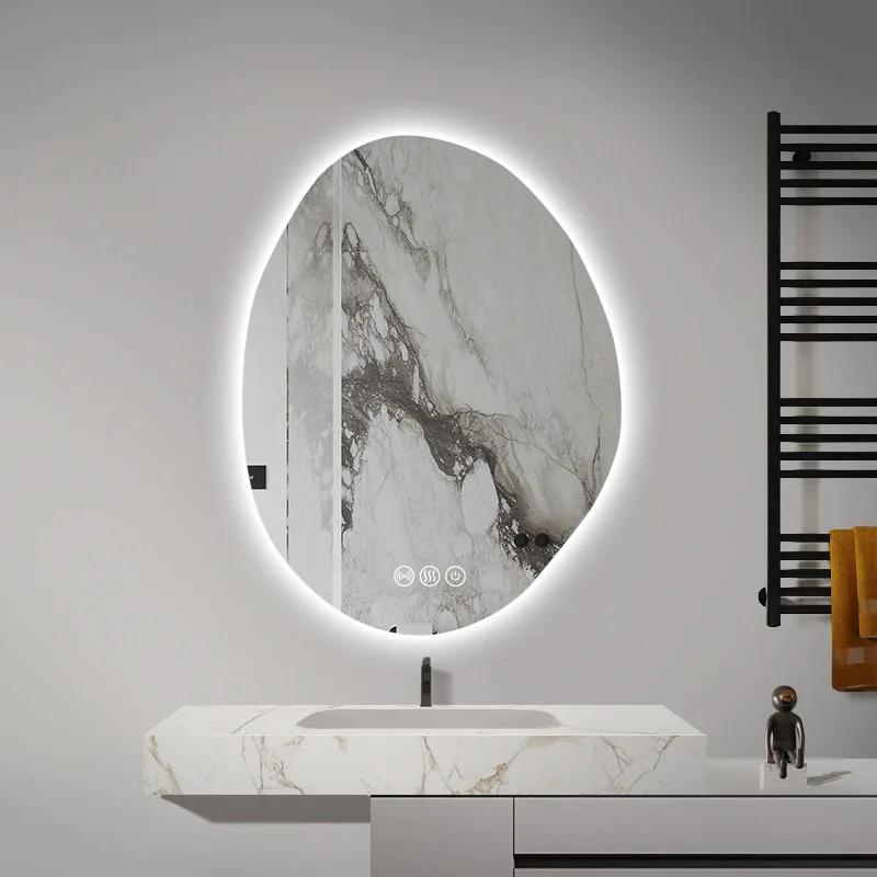 Espelho arte da parede portátil irregular grande mesa de corpo inteiro espelhos estéticos decoração decoração do quarto design luz do banheiro