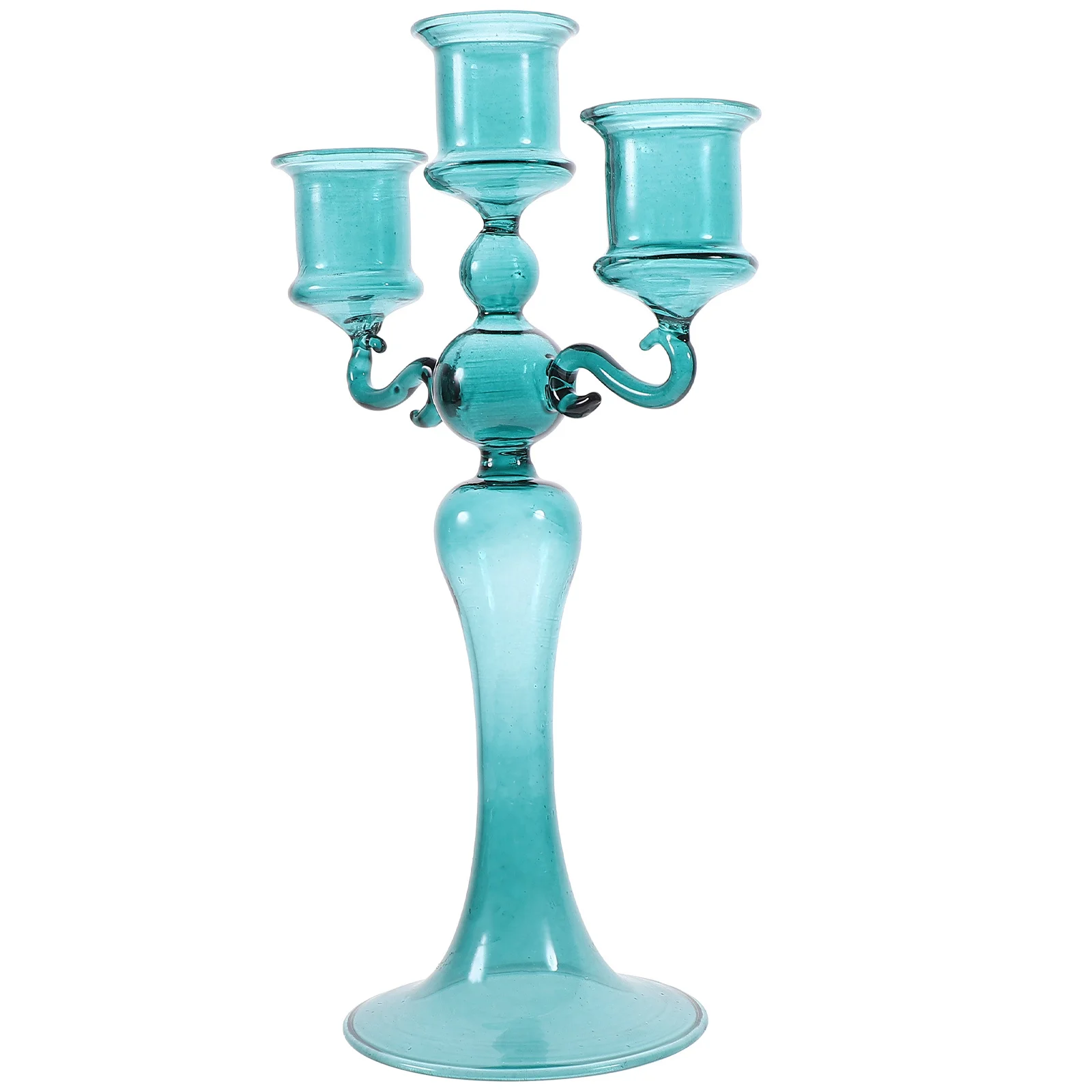 

Clear Glass Holders for Pillar Candles Home Decorate Accessories Living Room Shelf Dining Table Ornament French Style