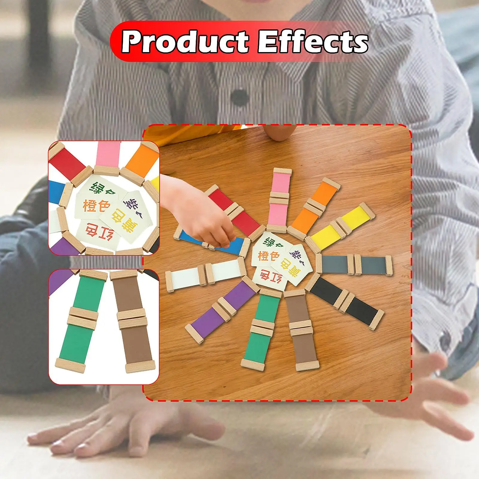 Montessori Color Toys Birthday Gift Children Boys and Girls Distinguish Colors Color Cognition Matching Color Recognition Toy