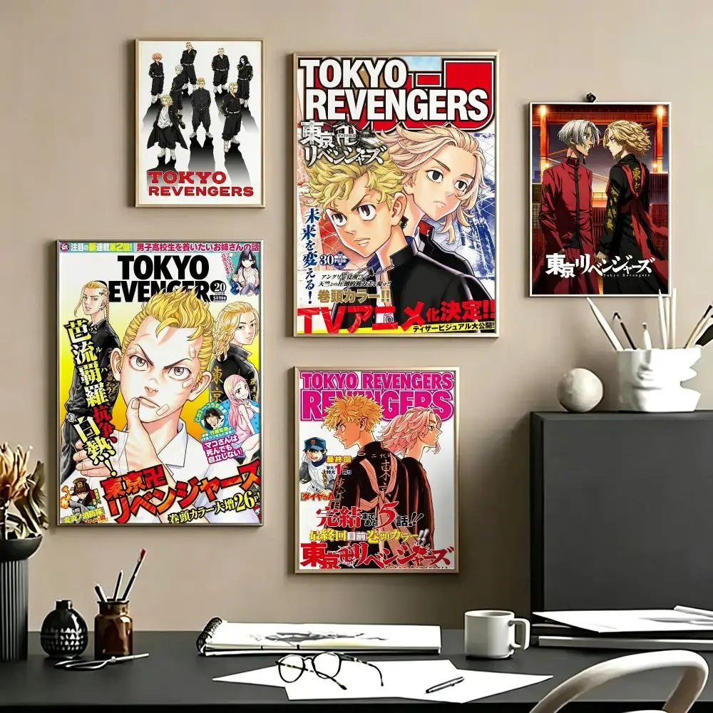 anime Tokyo Revengers Poster Poster HD Self Adhesive Waterproof Art Print Wall Decor for Bedroom Living Room Home Gift