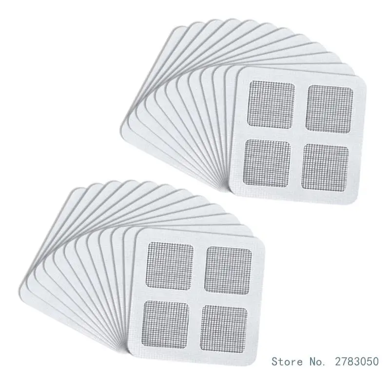 Pack of 12/24 Window Screen Adhesives Mesh Patches Prevents Insect Allows Freshing Air Flows Screen Repair Sticker Tape