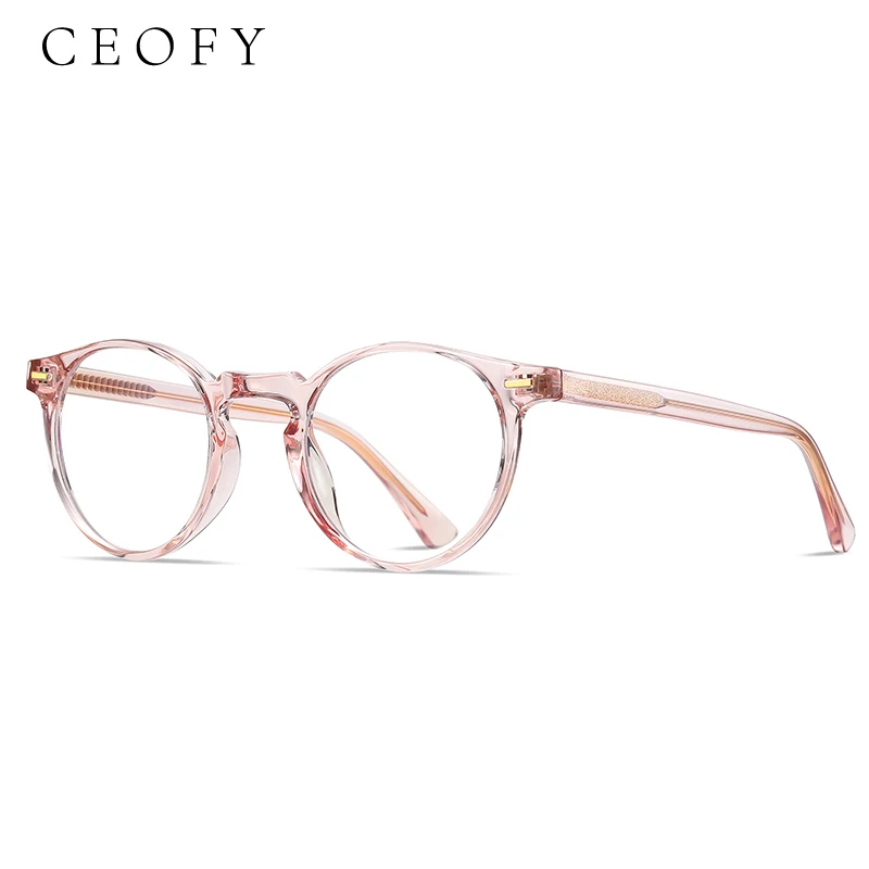 Ceofy Women Fashion Cat Eye Myopia Eyeglasses Frame Optical Vintage Prescription Glasses Frame New Arrival 2001