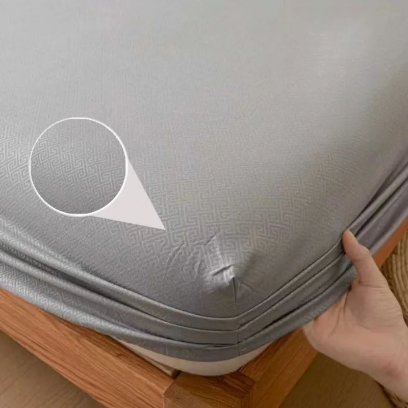 Protector de Colchón Antibacterial para Piel Sensible, Tamaño Queen/King, Tela Suave Cepillada, Bolsillos Profundos, Antideslizante, Sábana Ajustable Individual