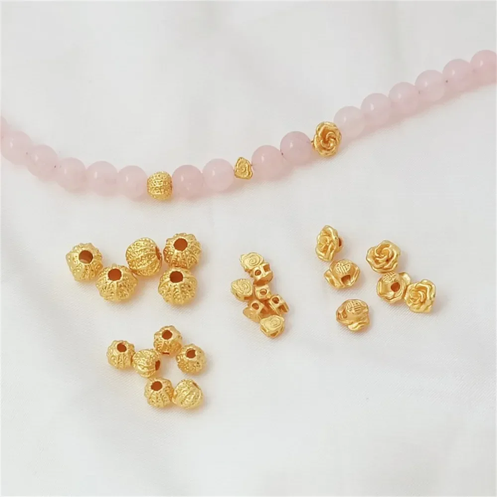 الرمال الذهب النفط يقطر الكرة المجوفة الصحن الطائر اللؤلؤ البرسيمون الميمون سحابة زهرة قوس قزح وقلادة على شكل فراشة الإكسسوار #3