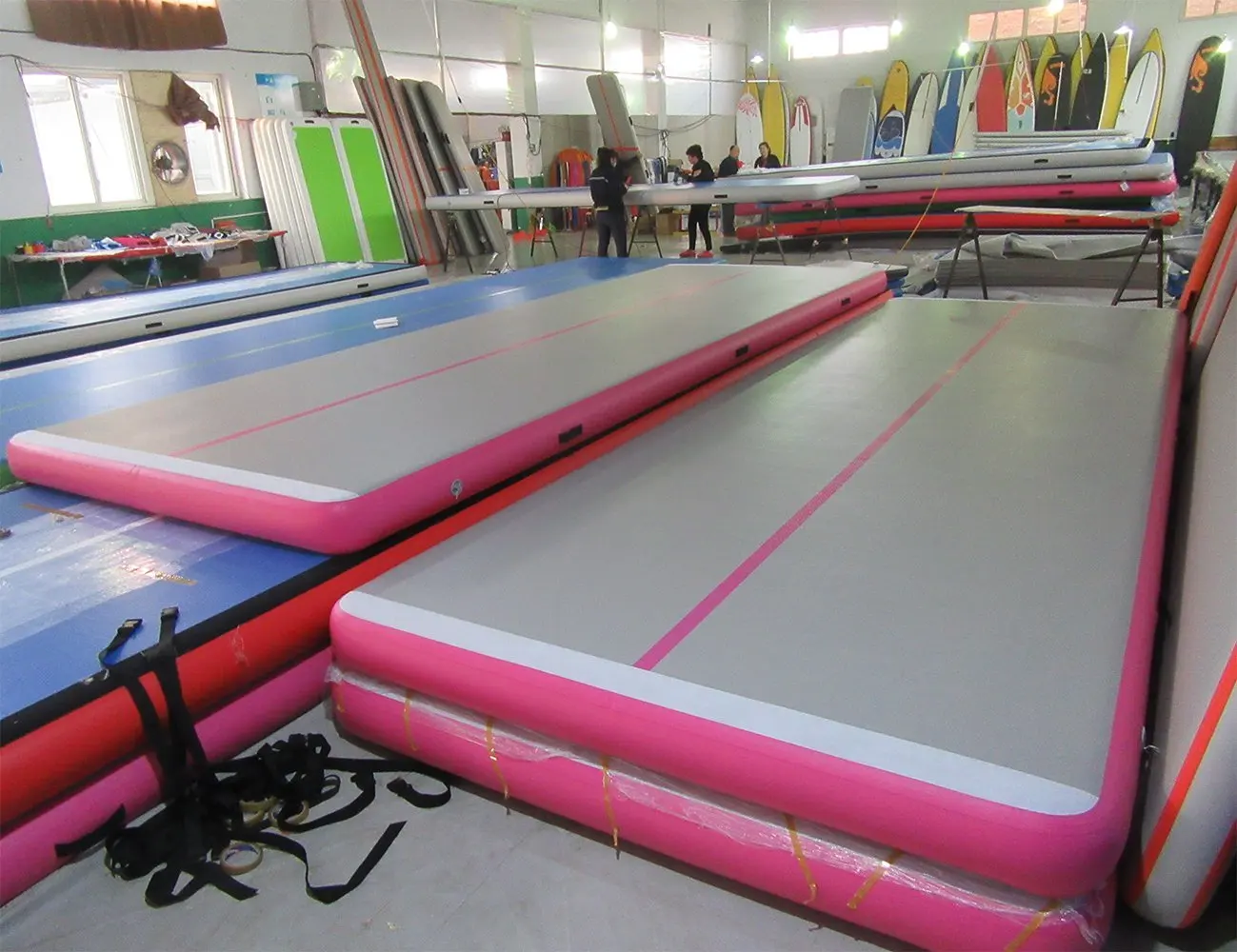 Airtrack 4x1m DWF Gonfiabile Air Gym Track Ait Track Mat Tumbling Mat Goccia Punti Materiale Air Track