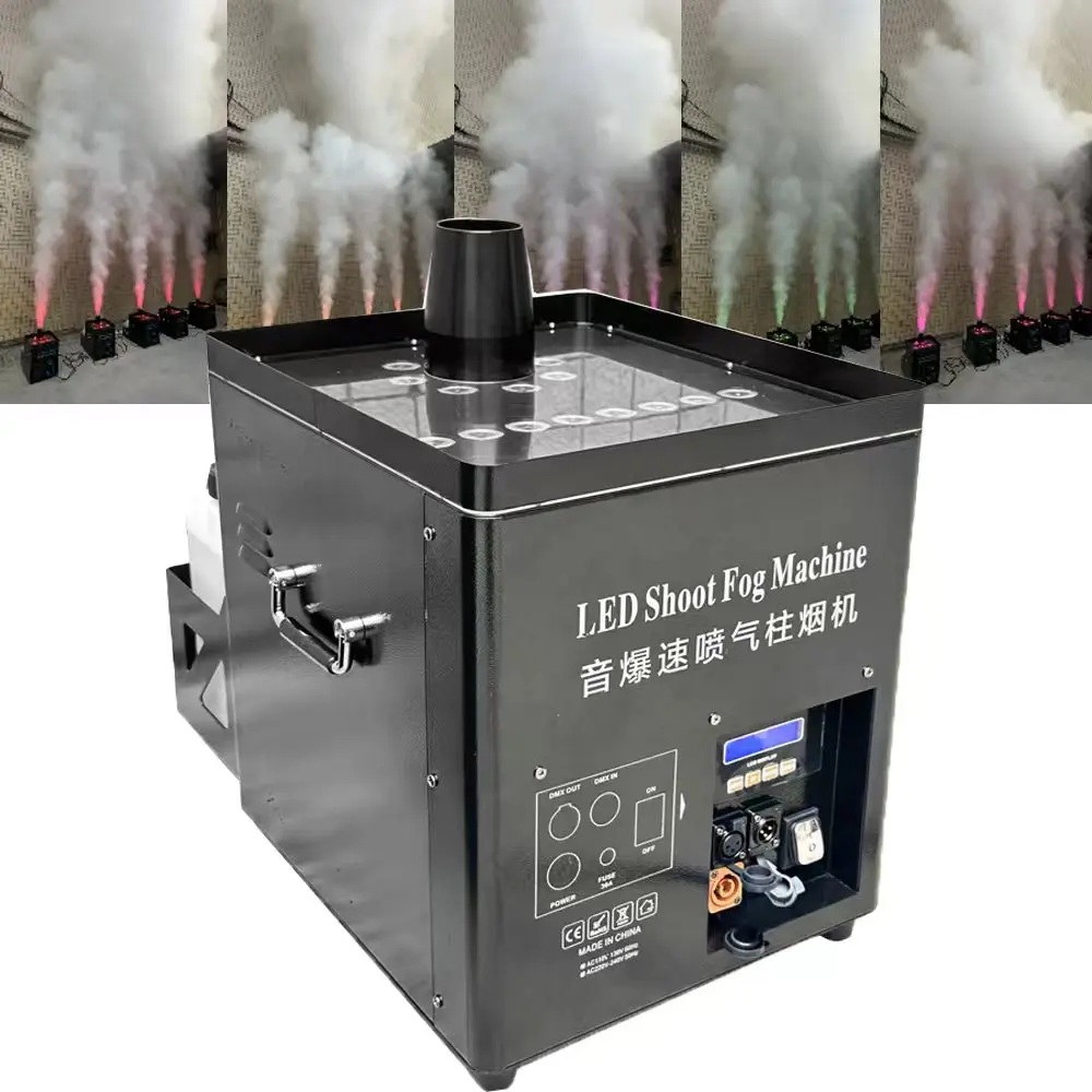 Led Dyeing Shoot Fog Machine Sonic Boom Air Column Machine Home Coming Party Wedding Event Parties Supply Smoke Spray Effect