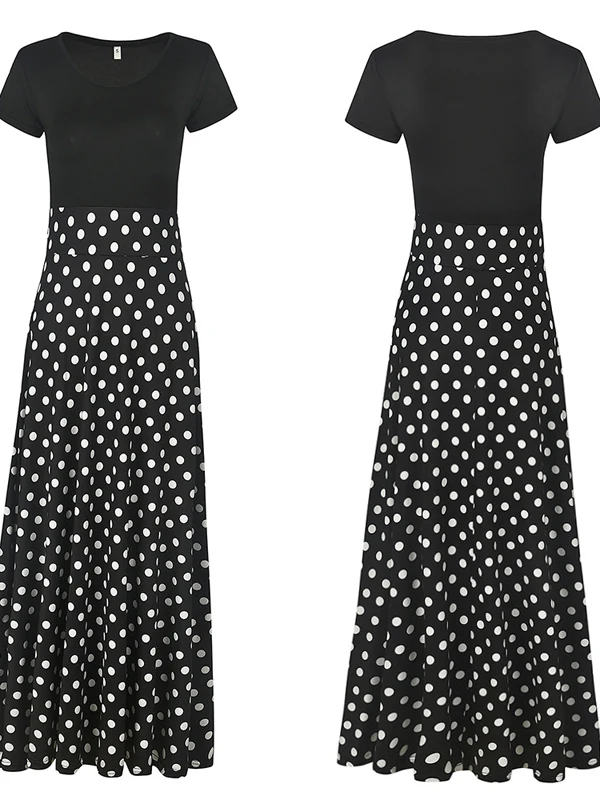 花柄ストライプドットプリントスプライシングショートsve-s5xl-7色衣料品アクセサリー-ノーブランド登録商標-kh49640