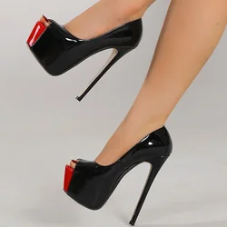 Eilyken 2026 New Spring Design Peep Toe Platform Pumps Women High Stiletto Heels Party Stripper Shoes Zapatos De Mujer