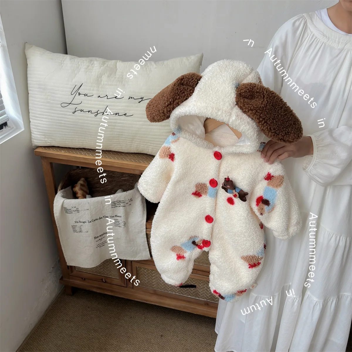 

Baby Winter Thickened Climbing Clothes 2025 Autumn and Winter New Plush Outer Clothes Newborn Cute Long Climbing