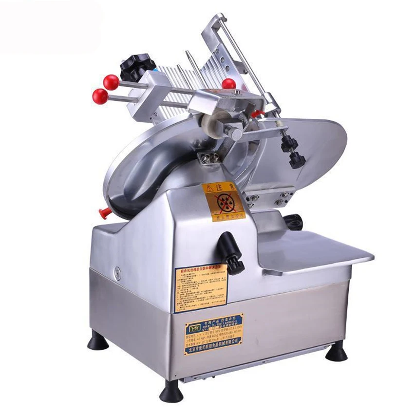 12 Inch Commerciële Snijmachine Volautomatische Lam Slice Apparatuur Hot Pot Winkel Voedsel Verwerking Vlees Schaafsel Machine 220V 50hz