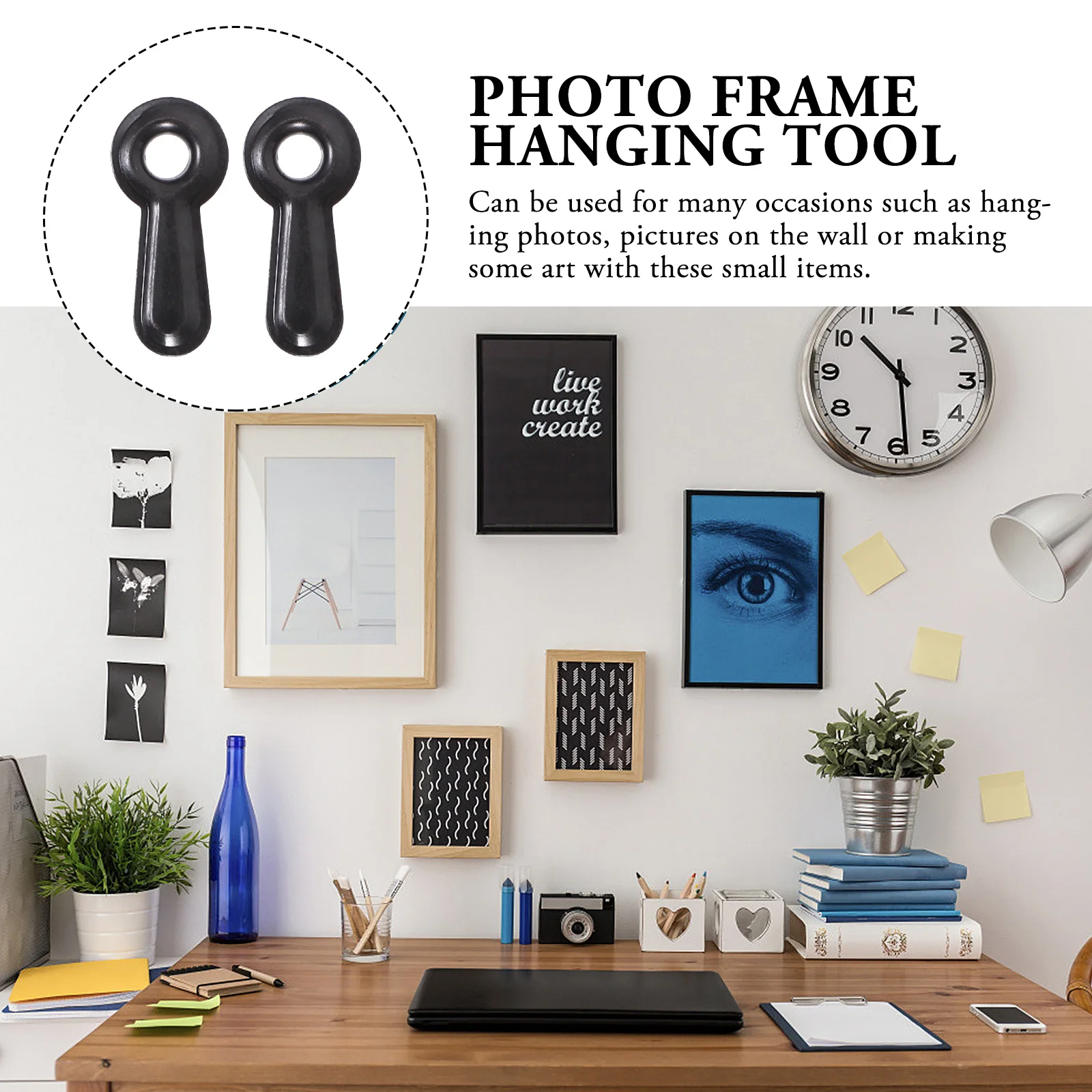 

100Pcs Picture Frame Backing Clips Electroplated Iron Photo Frame Turn Button Backing Hardware Fastener for Hanging Frames