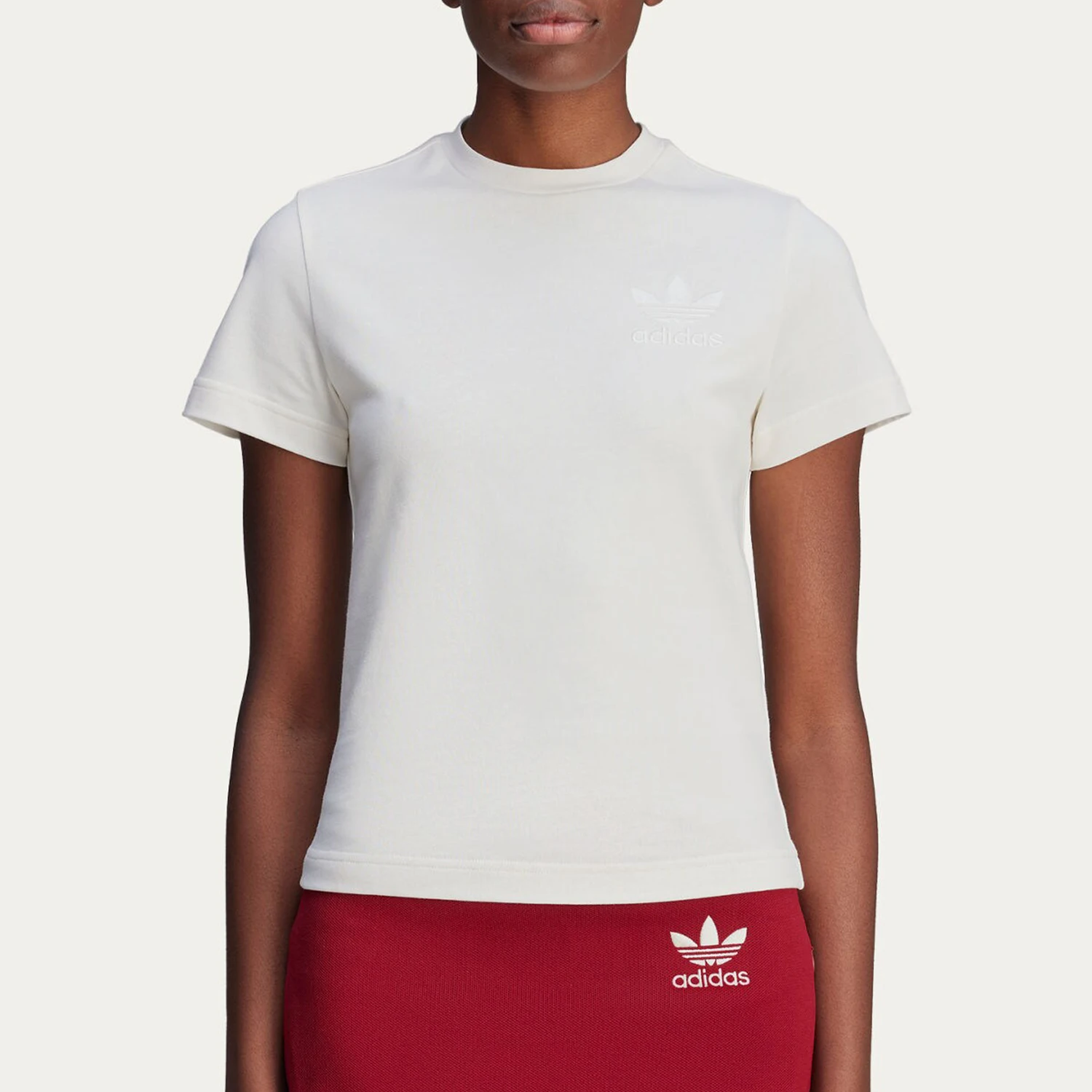 

adidas Authentic Trefoil Women's Round Neck Slim Fit Sports T-Shirt JL7671