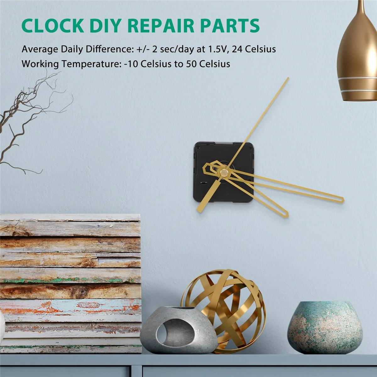 Silent Large Wall Clock Mechanism Watch Diy Mechanism Quartz Clock Movement Parts Replacement Repair Clock Parts Hands Tools Set