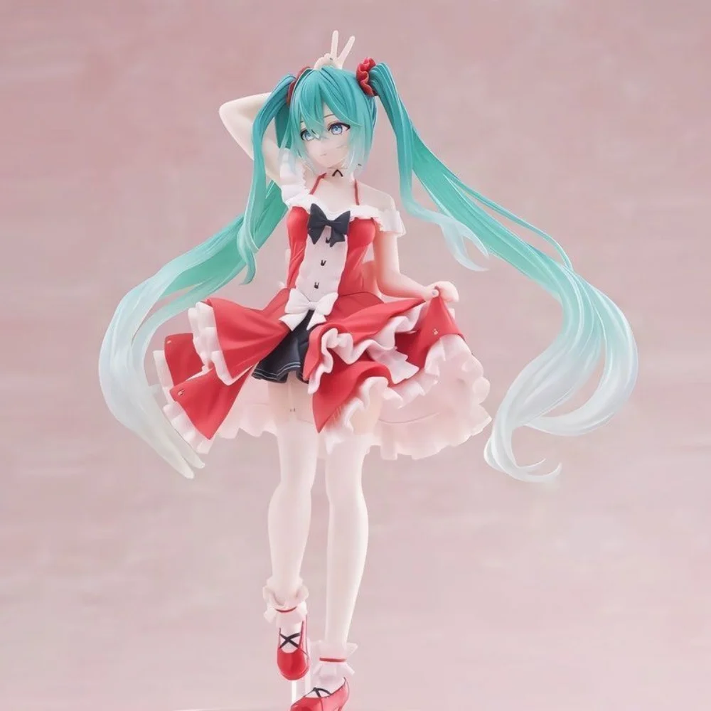 Hatsune Miku Anime-Figur Spielzeug Niedliche Anime MIKU Stehende PVC-Actionfigur Kawaii Cartoon-Modell Puppe Geburtstagsgeschenk für Kinder