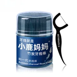 치실 Dental Floss Picks Dental Cleaning Bamboo Charcoal Toothpicks Interdental Brush Teeth Care Toothpicks зубная нить