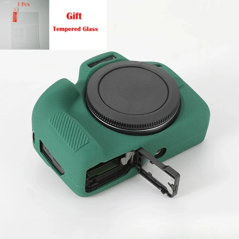 For Canon EOS R100 Silicone Case Rubber Protector Skin R100 Micro-single camera soft case cover+1PCS Free Tempered Film
