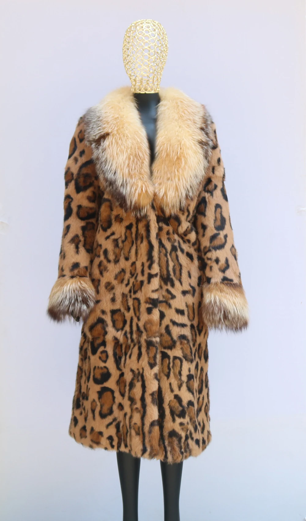 معطف فرو الأرنب الحقيقي من FURYOUME مع ياقة مقلوبة وسترة من الفرو الطبيعي معطف دافئ ملابس الشارع مقاس مخصص موضة الشتاء