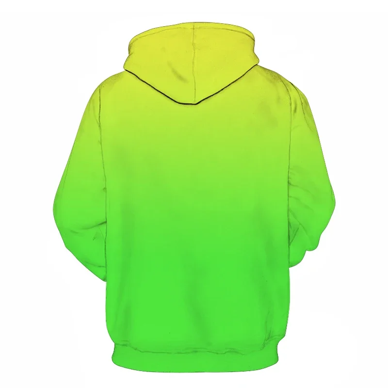 Cool Designs y2k Hoodie for Men 3D Printed Neon Green Hoodies Harajuku Fashion Women Clothing Streetwear Hooded Hoody Sweatshirt