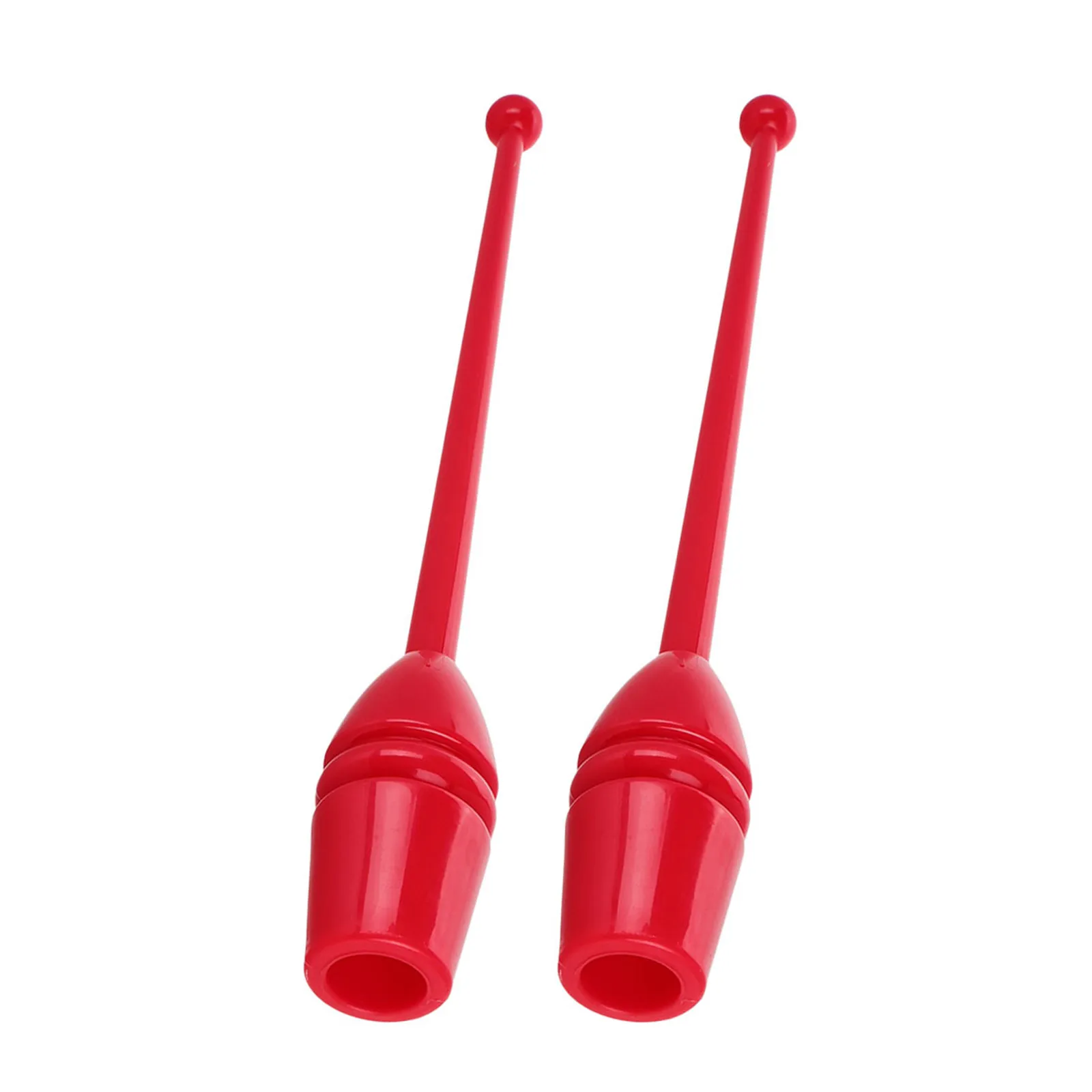 2Pcs Child Gymnastics Ribbon Dancing Wand 35Cm Plastic Lightweight Rhythmic Gymnastics Sticks Training Tool for Kids Exercise