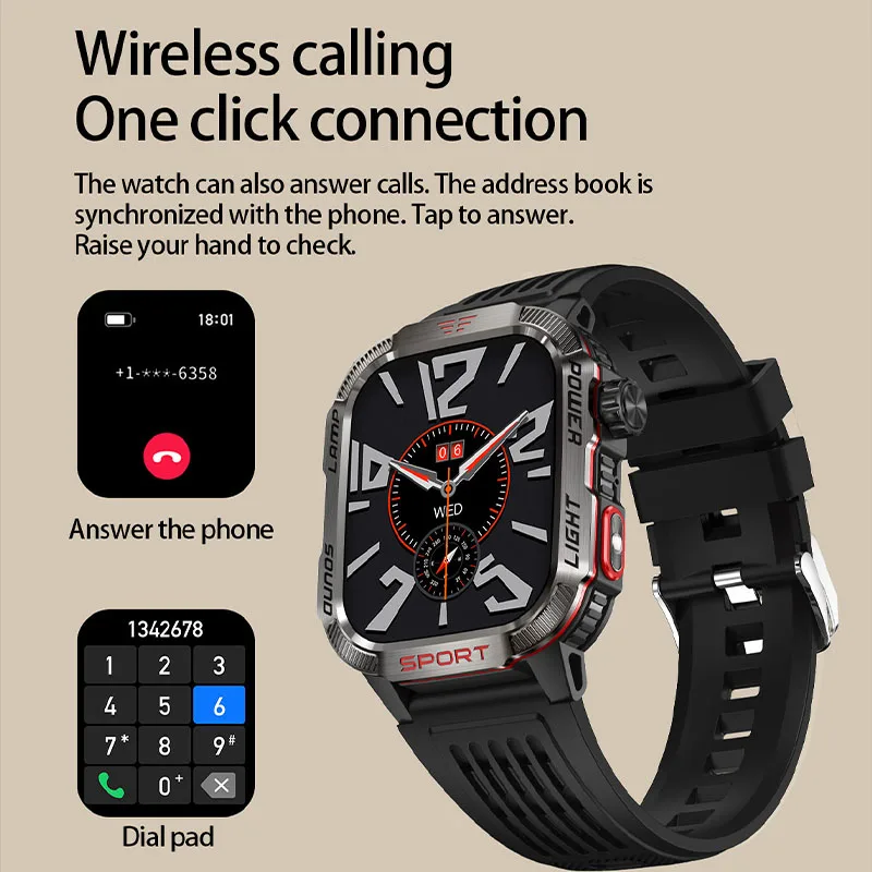 GEJIAN мужские новые Bluetooth-смарт-часы 5,0 IP68, водонепроницаемые, 600 мАч, аккумулятор, 2,01 дюйма, 240*296, IPS-дисплей, умные часы