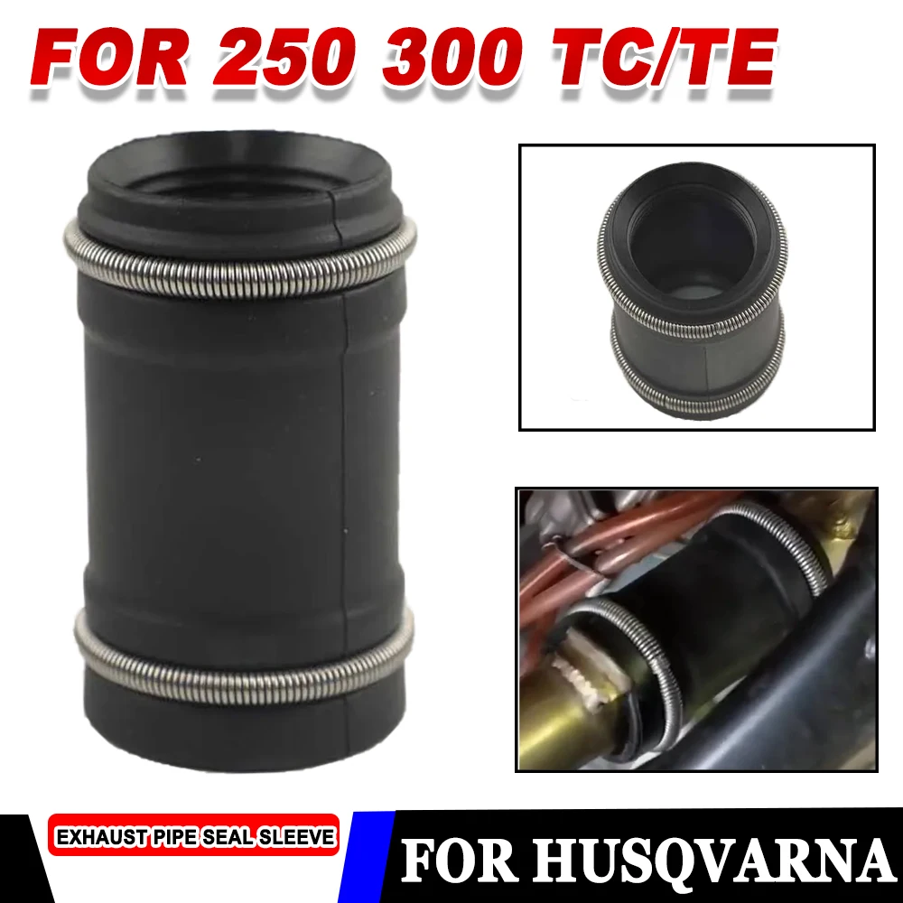 

For Husqvarna TC TE TX 250 300 2017-2025 Motorcycle Silencer Seal Ring Resistant Spring Sleeve Exhaust Pipe Coupler