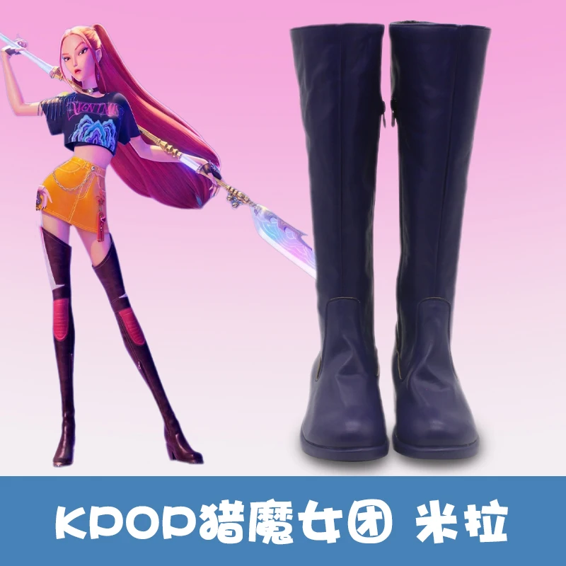 

K-Pop Mira Demon Hunters Обувь для косплея Сапоги Аниме Хэллоуин Карнавальные сапоги на заказ
