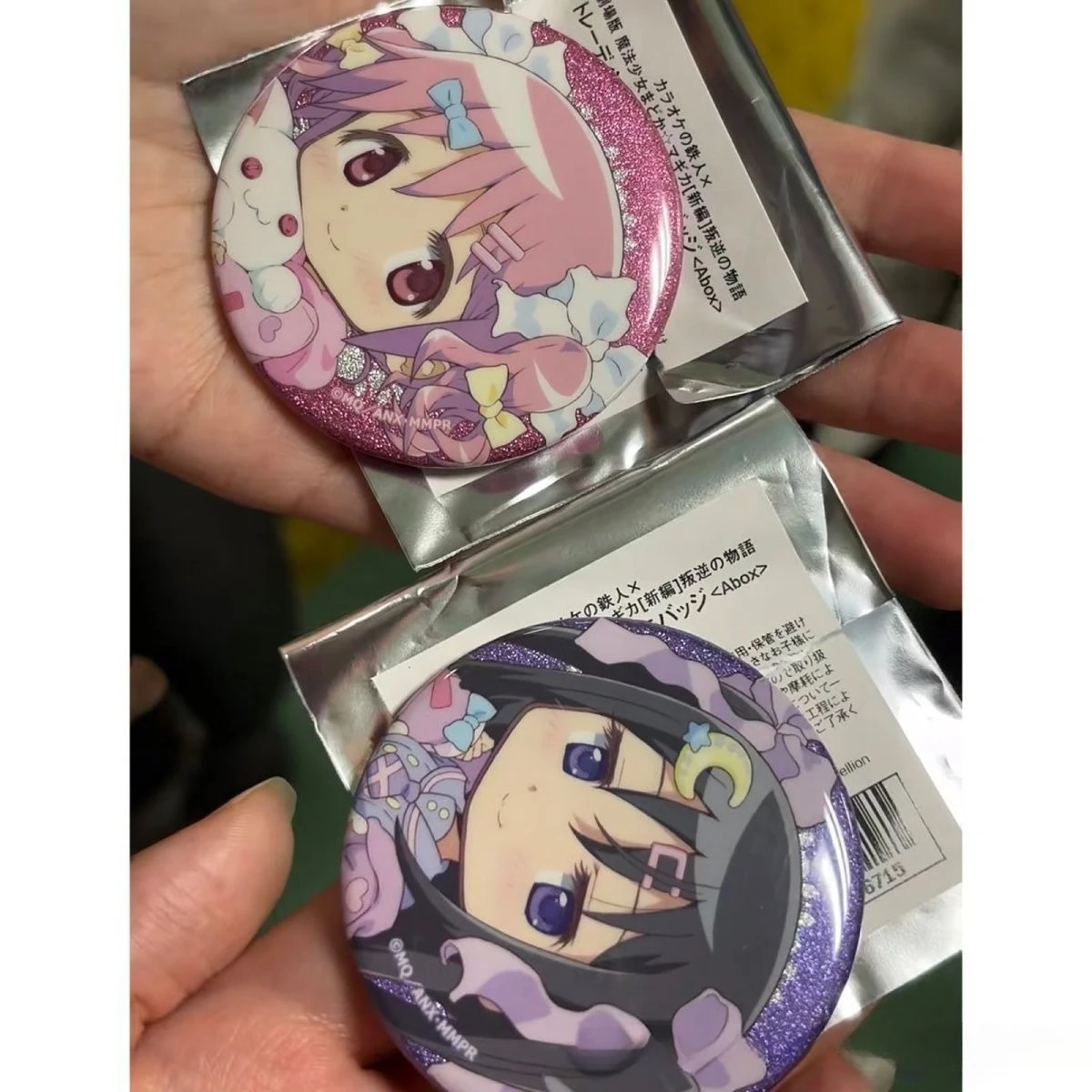 58mm Cute Anime Puella Magi Madoka Magica Figure Icon Brooch Badge Tinplate Brooch for Backpack Clothes Chest Ornament Gifts Pin