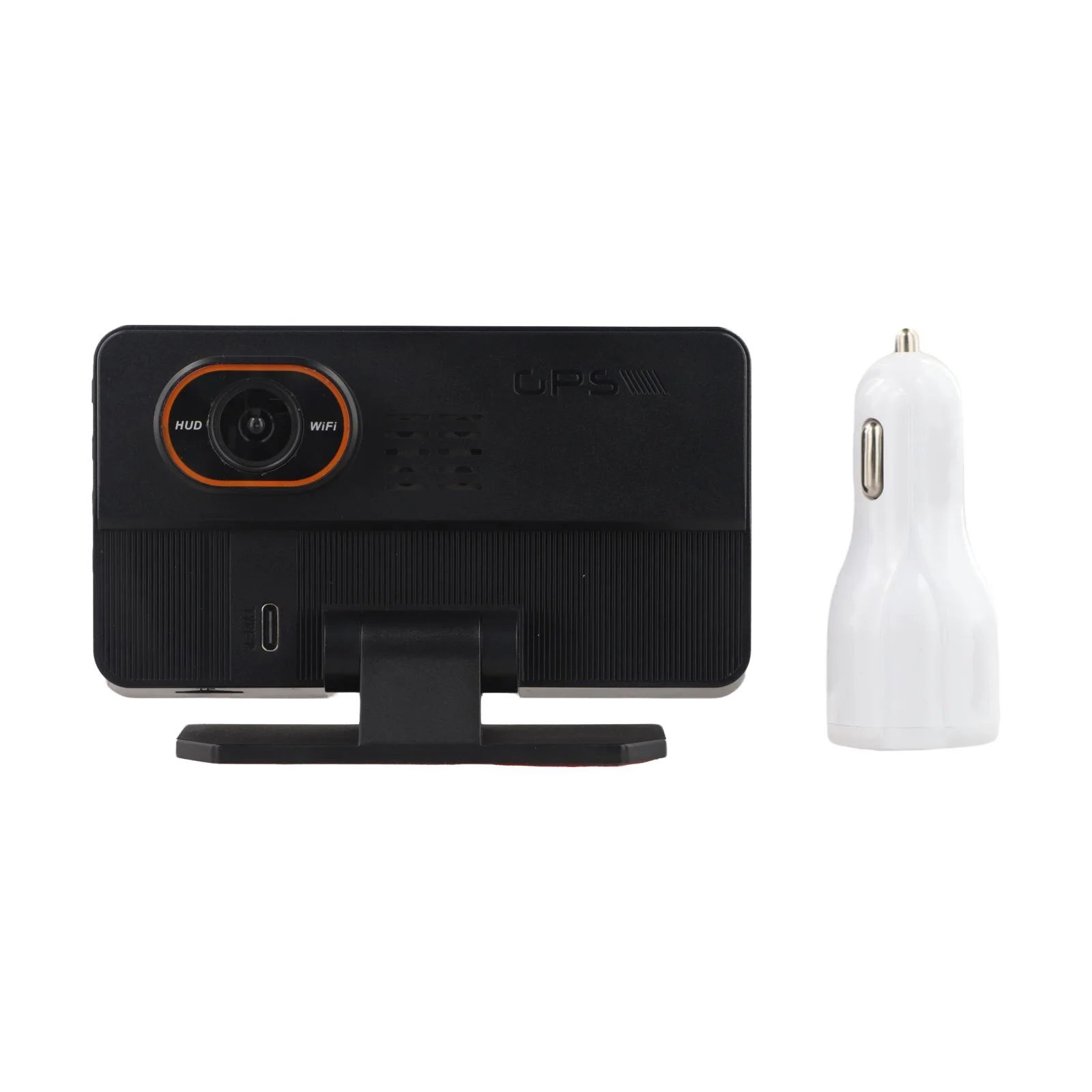 Car For Dash Cam Featuring 5 Inch Large Screen HUD Head Up Display and Charger Fits Most Center Console Locations