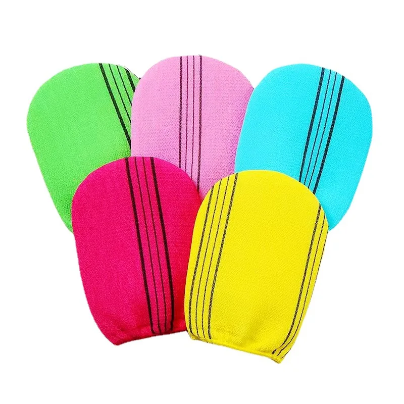 1PC 4 Colors Bathing Wipes Korean Italy Exfoliating Body-Scrub Glove Towel Green Red Rubbing A Bath Glove Body Scrubber