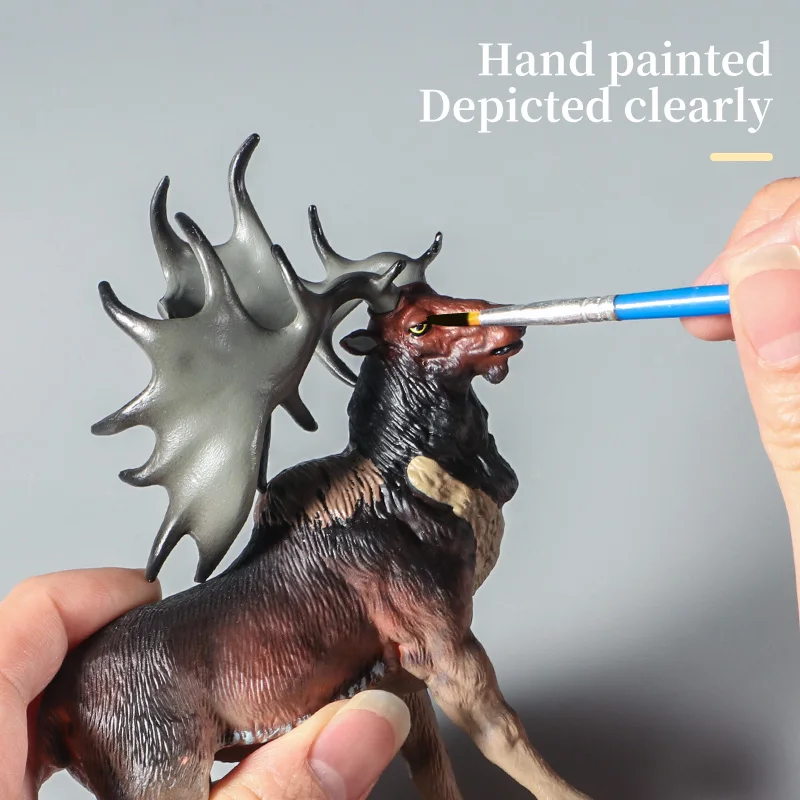 نموذج غزال الغابة الصلبة - لعبة حيوانات محاكاة واقعية للحياة البرية هدية عيد ميلاد تعليمية للأطفال #4