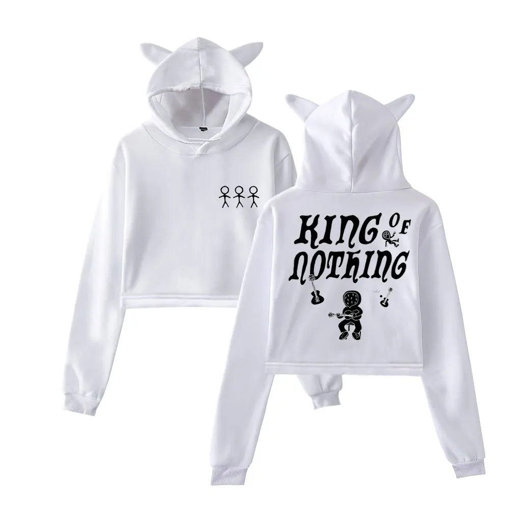 BoyWithUke King Of Nothing Pullover Female Cat Ears Hoodie Long Sleeve Top Women's Clothes