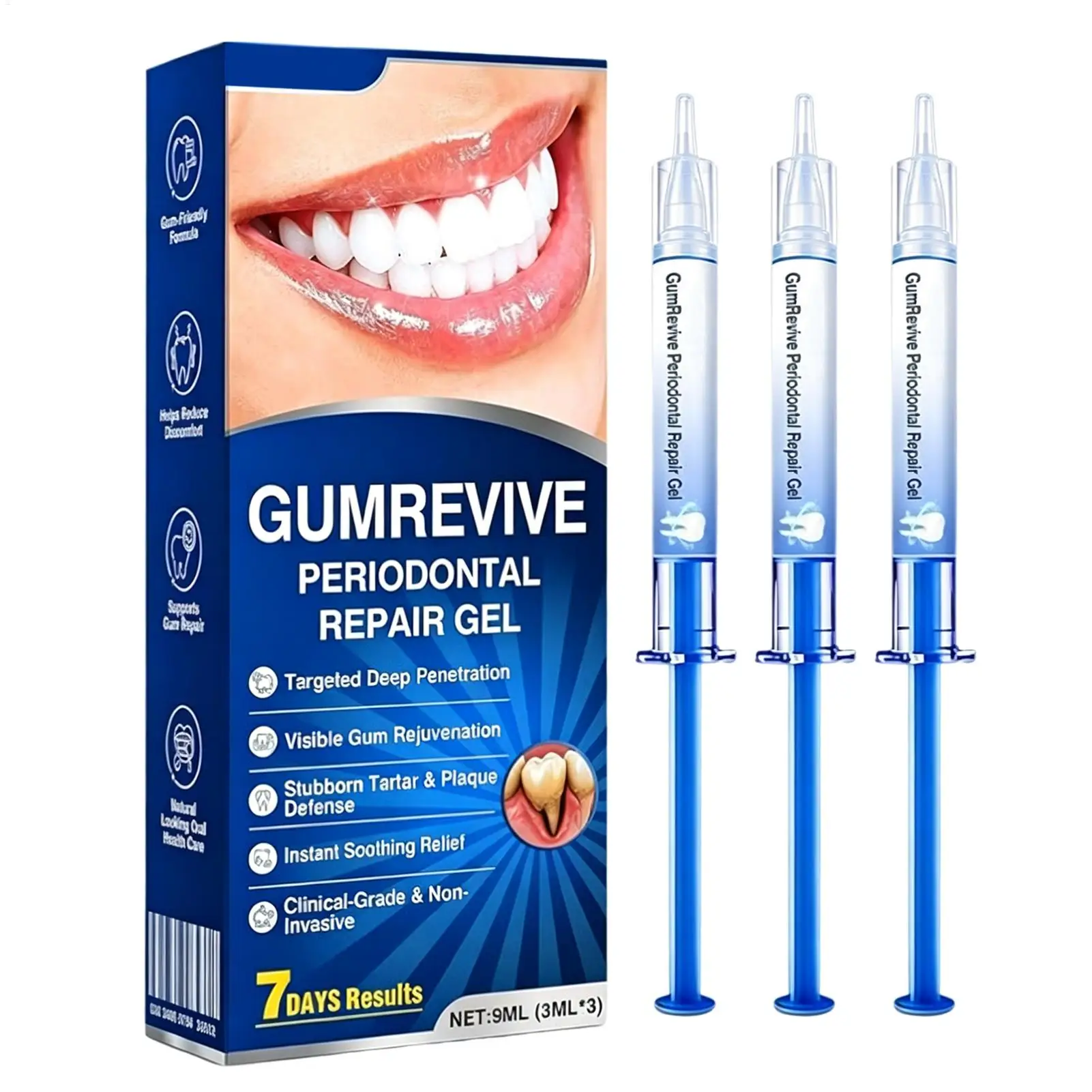3pcs Teeth Repair Gel Color Correcting Solution Strengthening Gum Gel Professional Dental Repair Gel Refreshing Mint Flavor gel