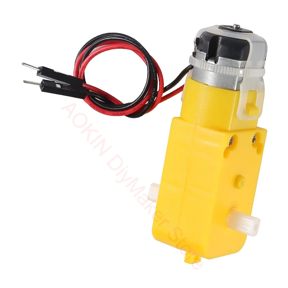 TT Motor Smart Car Robot Gear Motor with Cable DC Electric Gear TT Motor for Arduino DIY Smart Car Robot Aircraft Toys